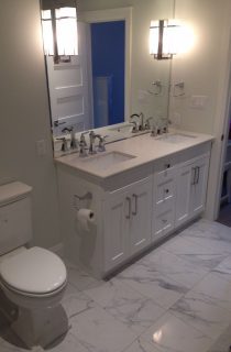 Double Vanity and Toilet