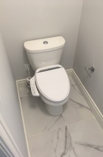 Fancy toilet installed