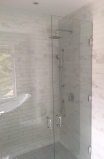 Glass door shower project