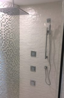 Multi faucet shower stall